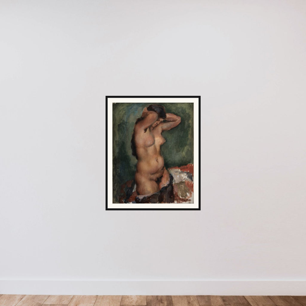 Stående nøgen kvinde framed — shown to scale