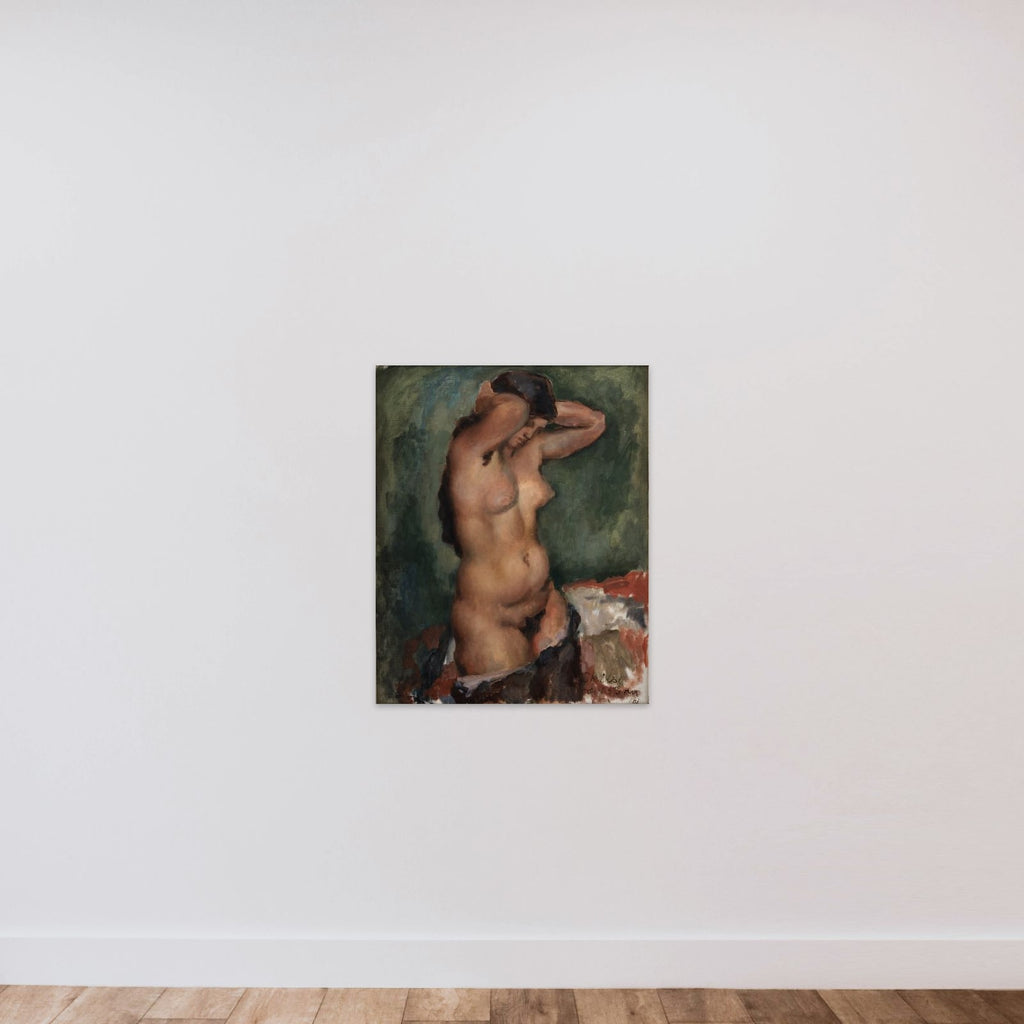 Stående nøgen kvinde unframed — shown to scale