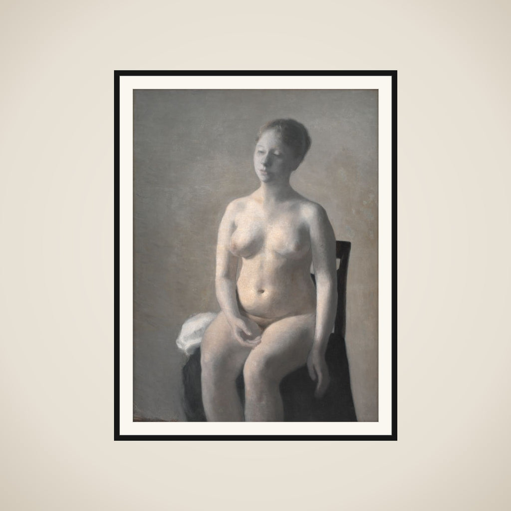 Nøgen kvindelig model framed