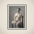 Nøgen kvindelig model framed