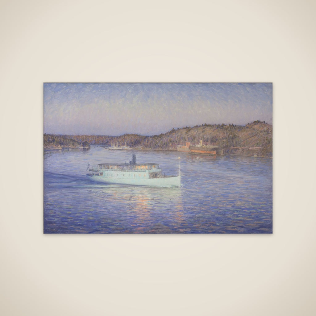 Den hvide båd unframed print