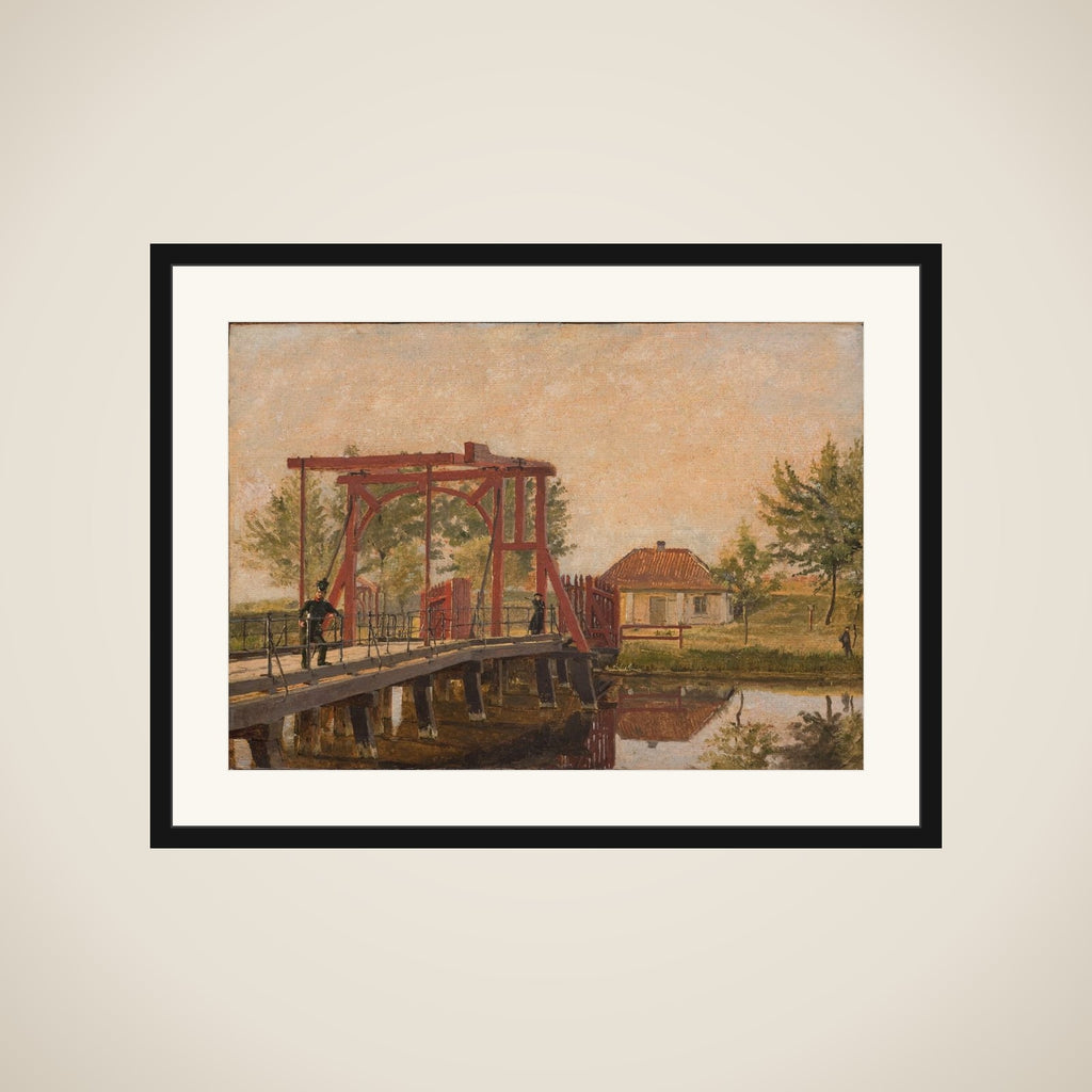 Parti af den nordre Kastelsbro. Studie framed