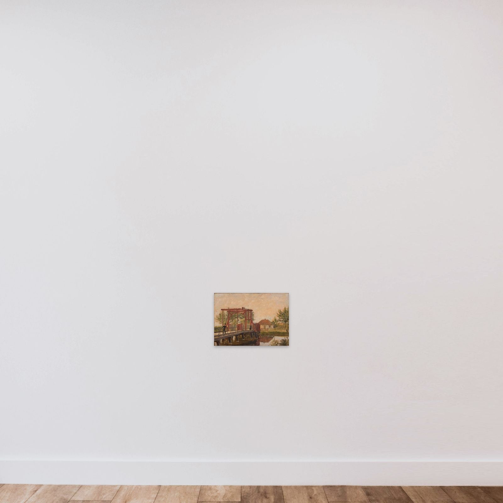 Parti af den nordre Kastelsbro. Studie unframed — shown to scale