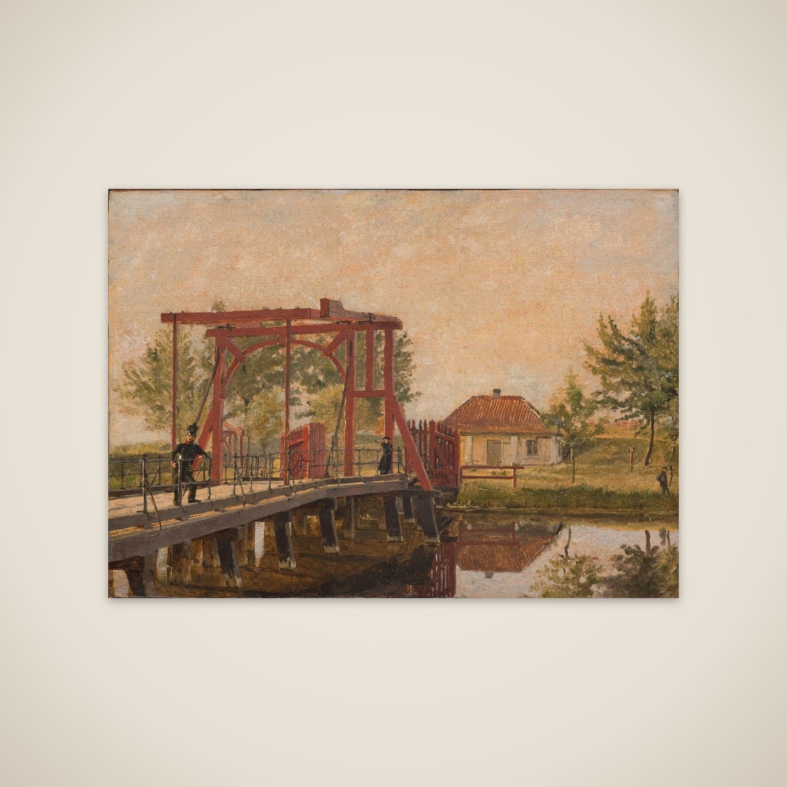 Parti af den nordre Kastelsbro. Studie unframed print