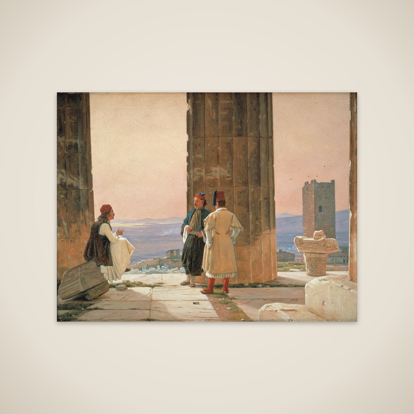 Udsigt fra Athenatemplet på Akropolis unframed print