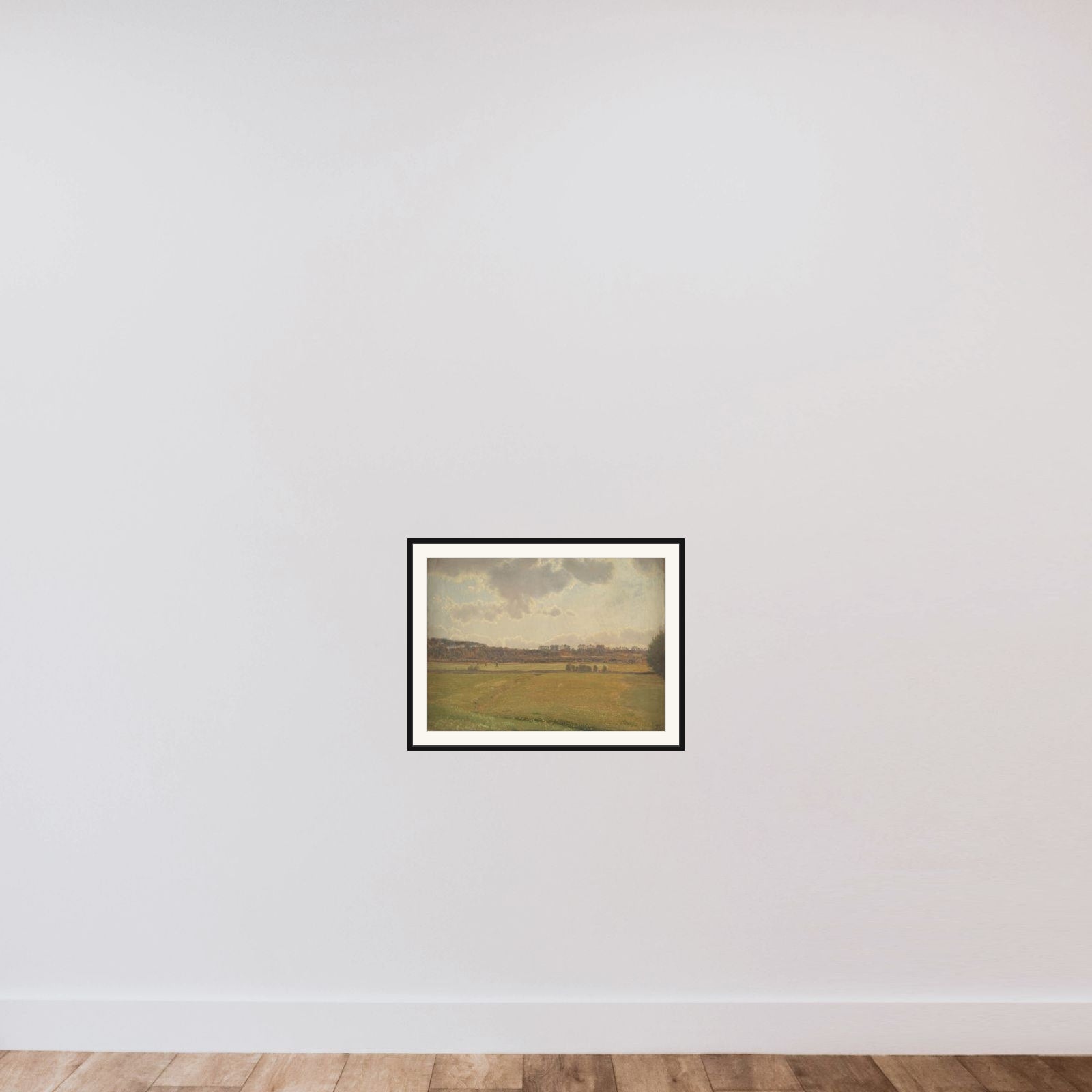 Sommerdag ved Bisholt framed — shown to scale