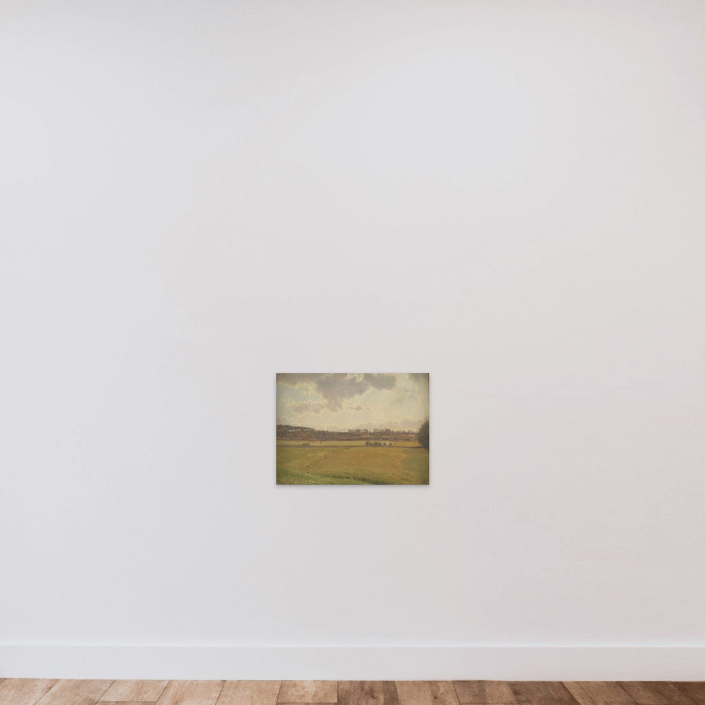 Sommerdag ved Bisholt unframed — shown to scale