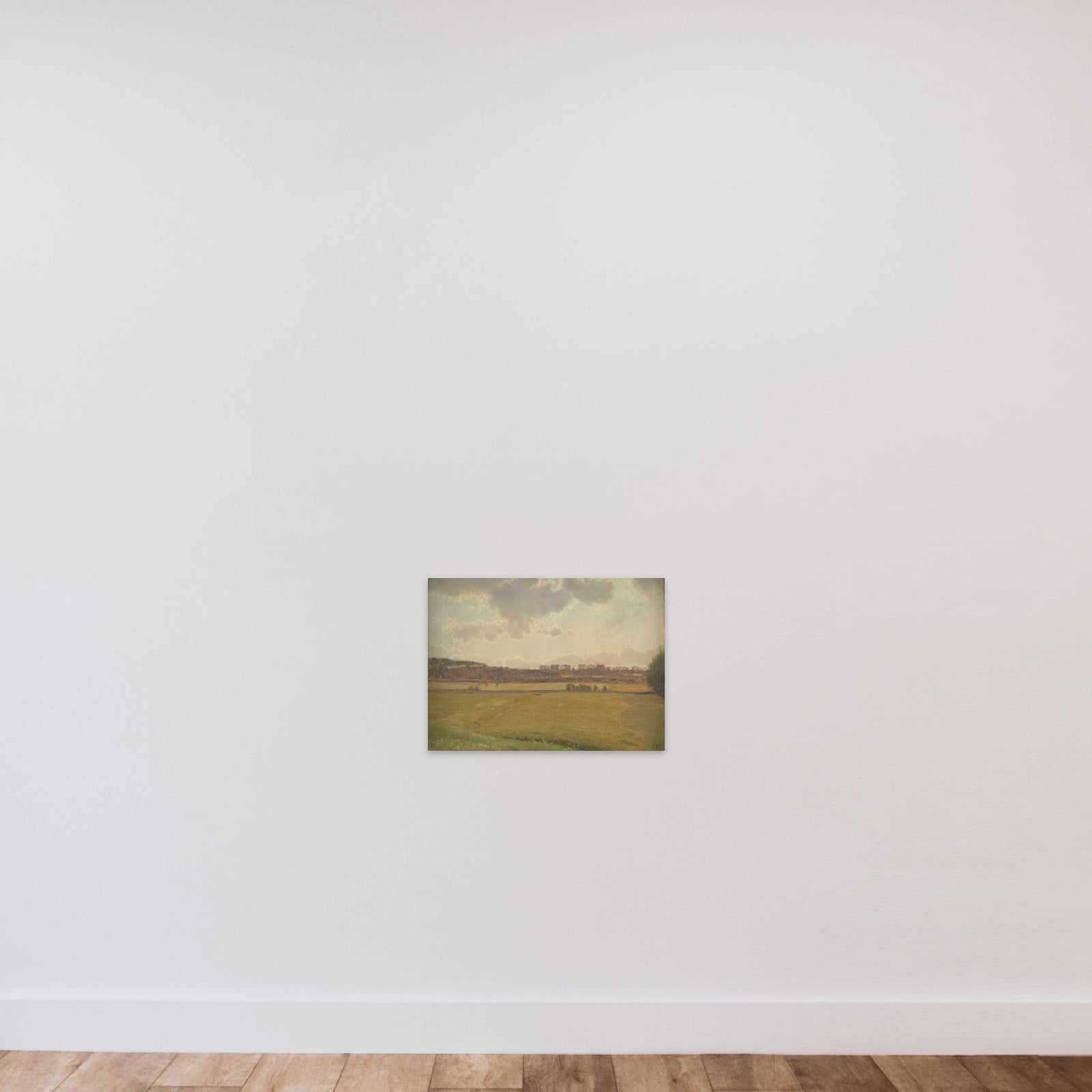 Sommerdag ved Bisholt unframed — shown to scale