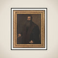 Portræt af købmanden og kunstsamleren Willibald Imhoff den ældre (1519-1580) fra Nürnberg framed