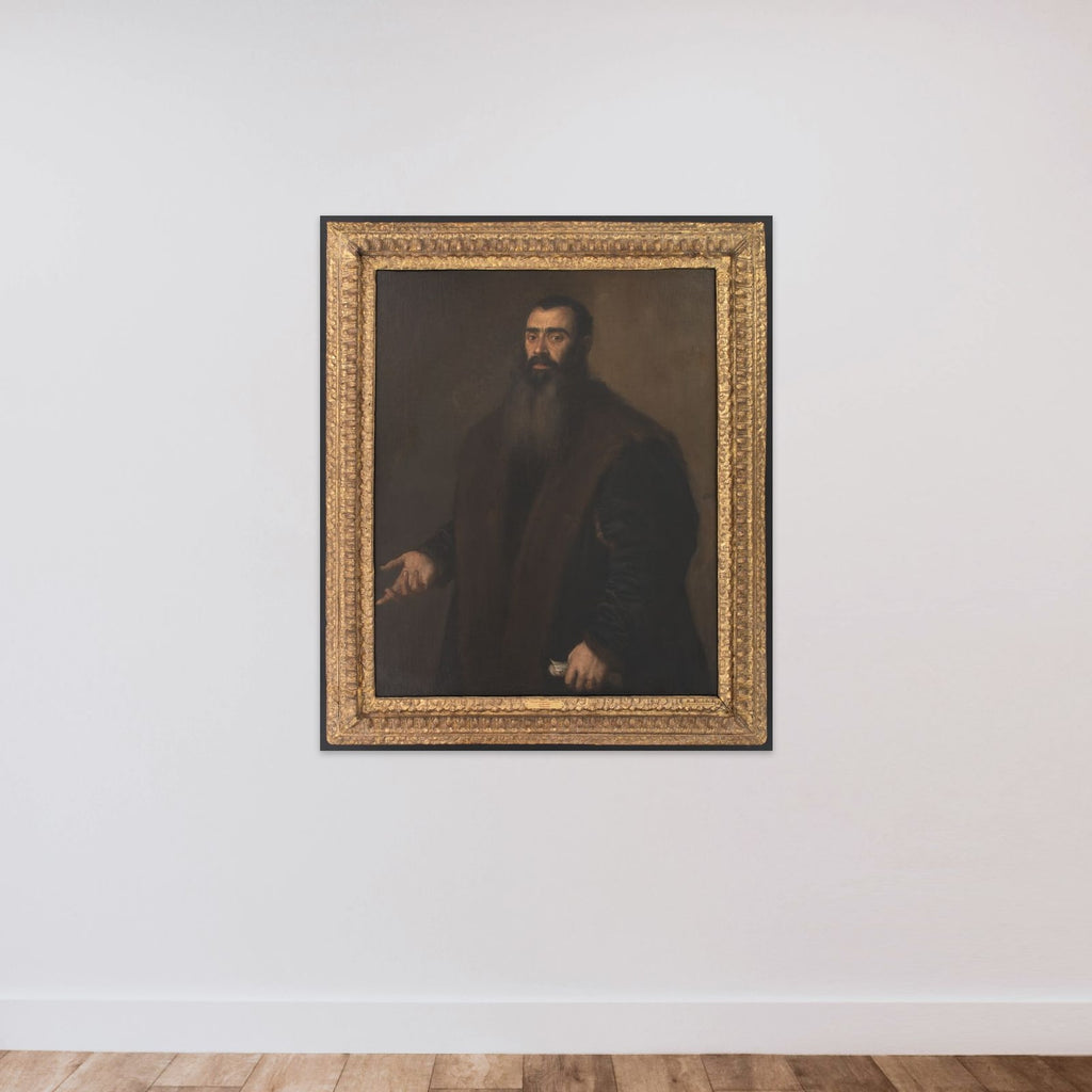Portræt af købmanden og kunstsamleren Willibald Imhoff den ældre (1519-1580) fra Nürnberg unframed — shown to scale