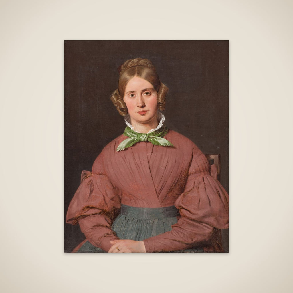 Susanne Cecilie Købke, født Købke, kunstnerens hustru unframed print