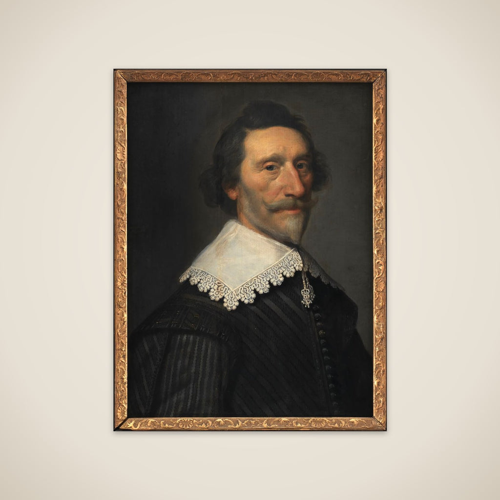 Portræt af den hollandske digter og historieskriver Pieter Cornelisz Hooft (1581-1647) unframed print