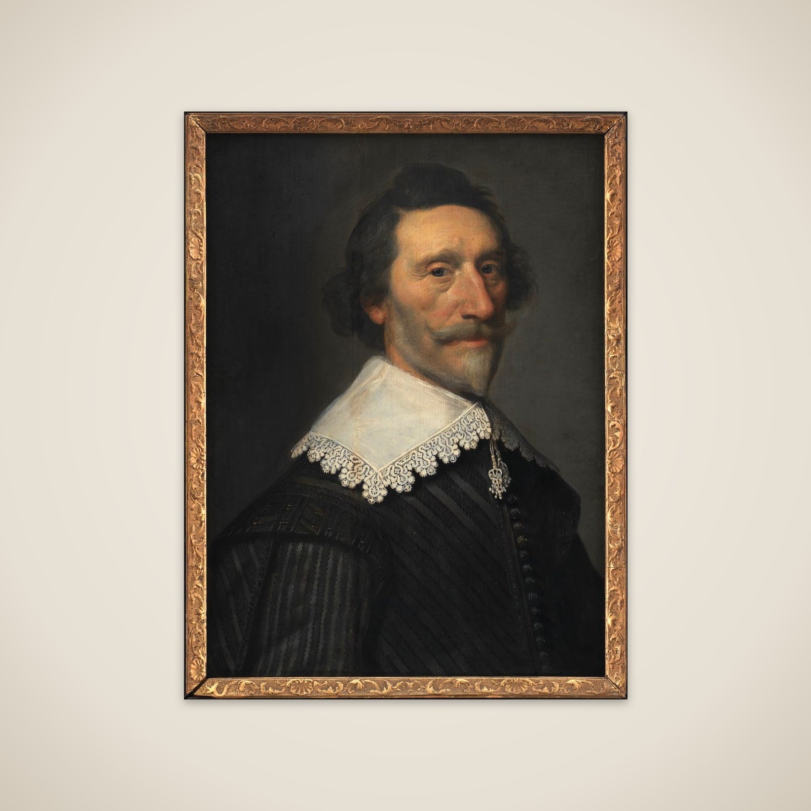 Portræt af den hollandske digter og historieskriver Pieter Cornelisz Hooft (1581-1647) unframed print