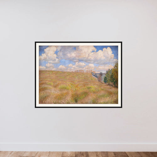 Bølgende rug framed — shown to scale