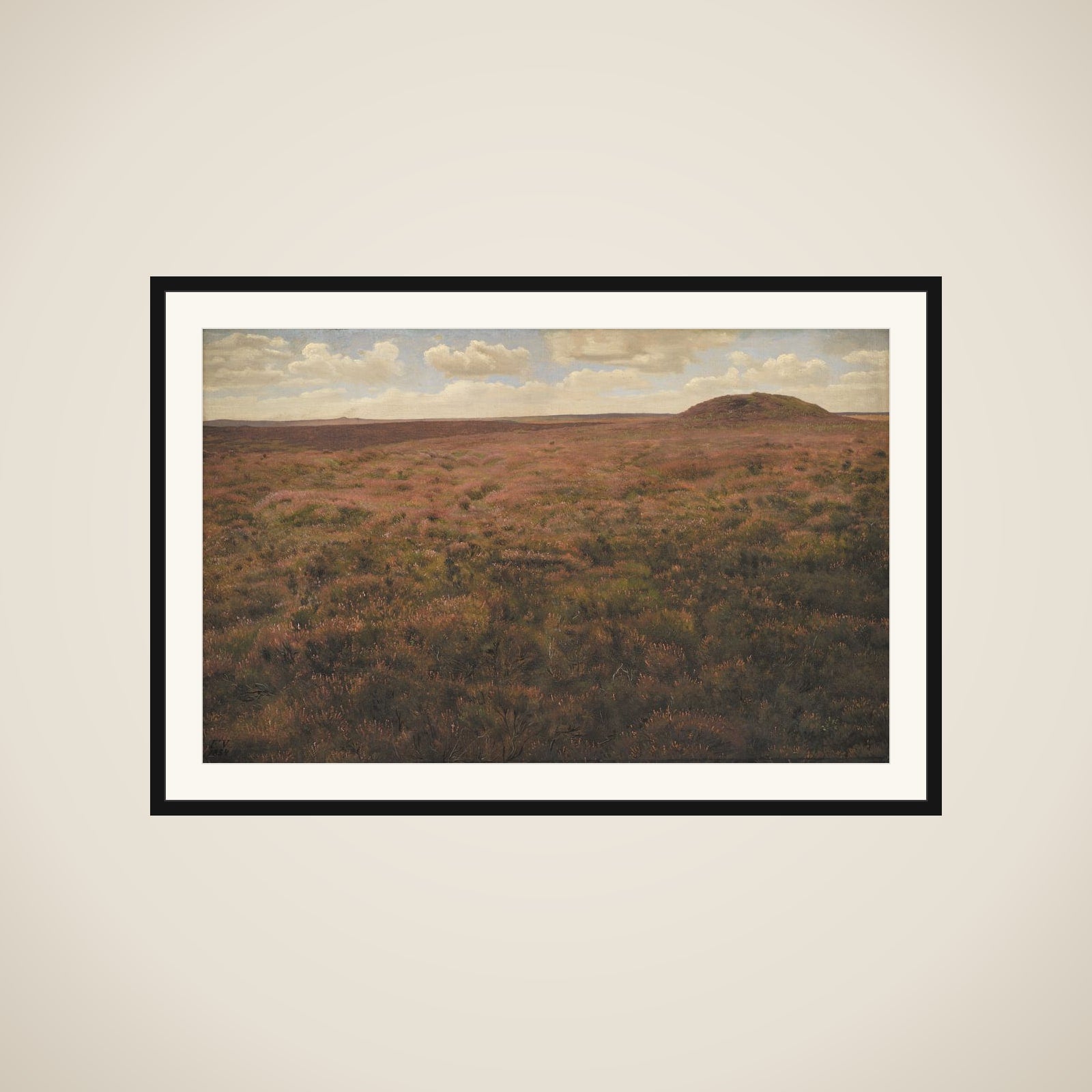 Hedestudie framed