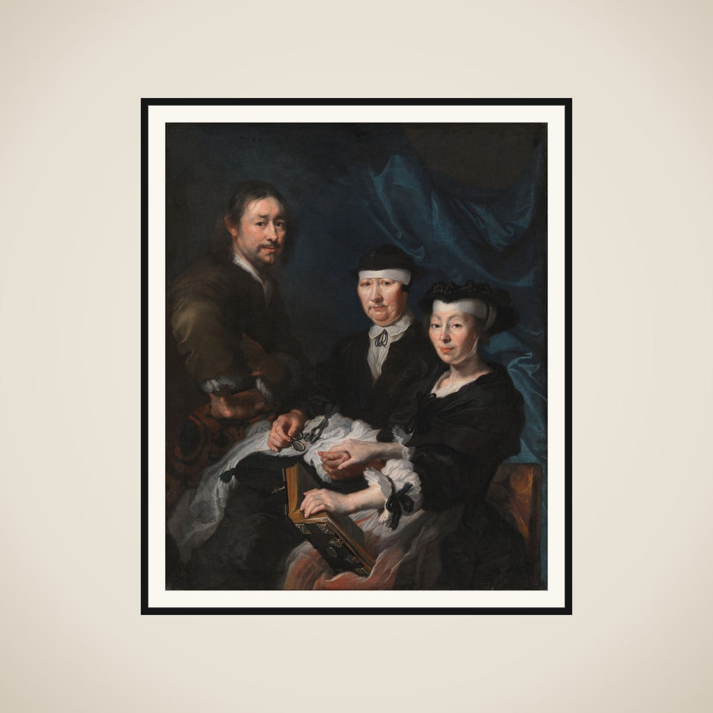 Kunstneren med sin familie framed