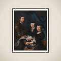 Kunstneren med sin familie framed