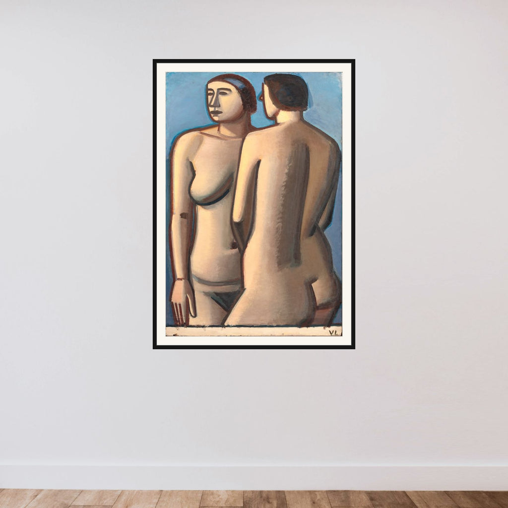 To stående modeller framed — shown to scale