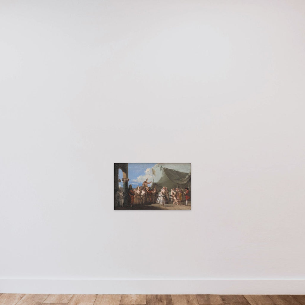 Karnevalscene. Pulcinellas triumf unframed — shown to scale