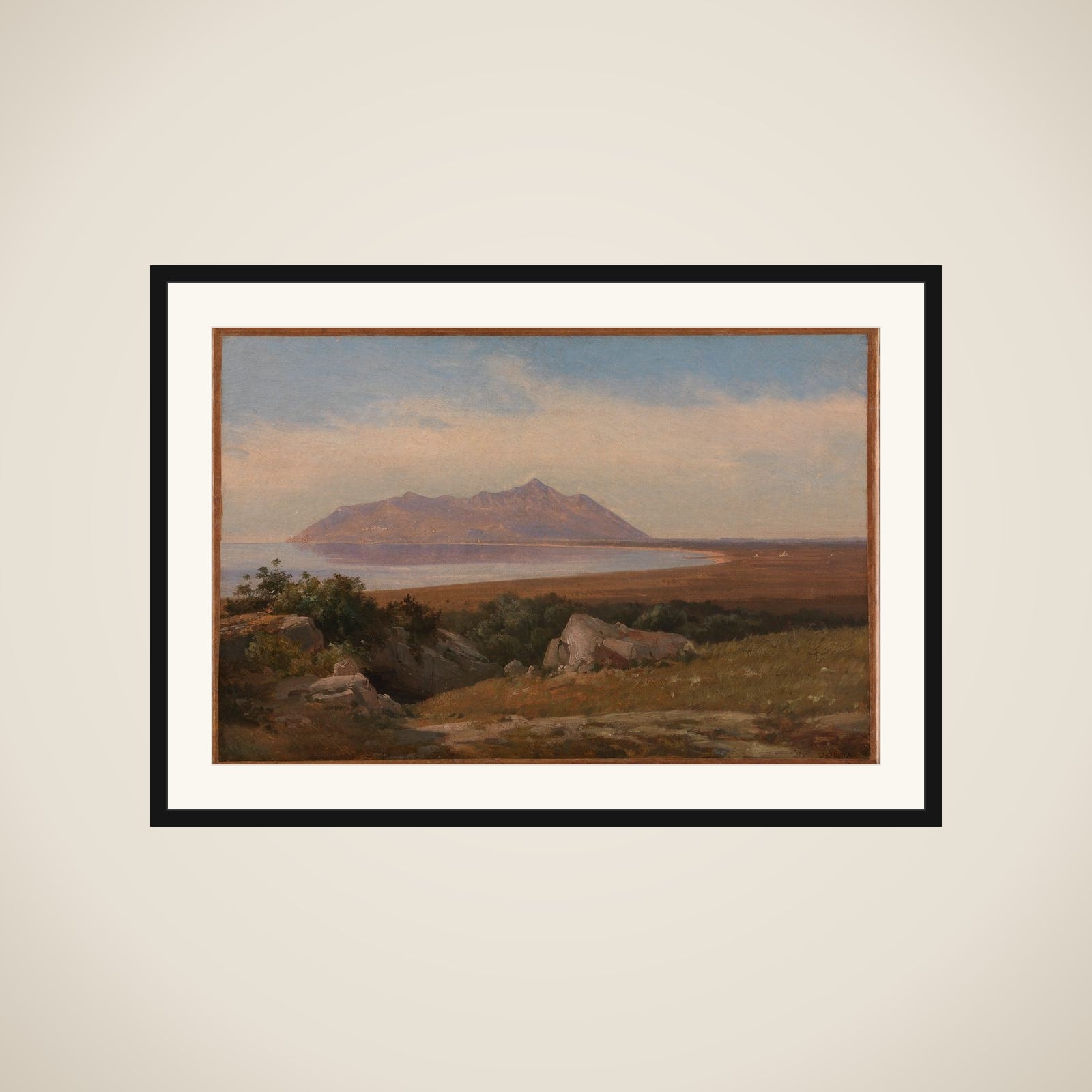 Forbjerget Monte Circeo set fra omegnen af Terracina framed