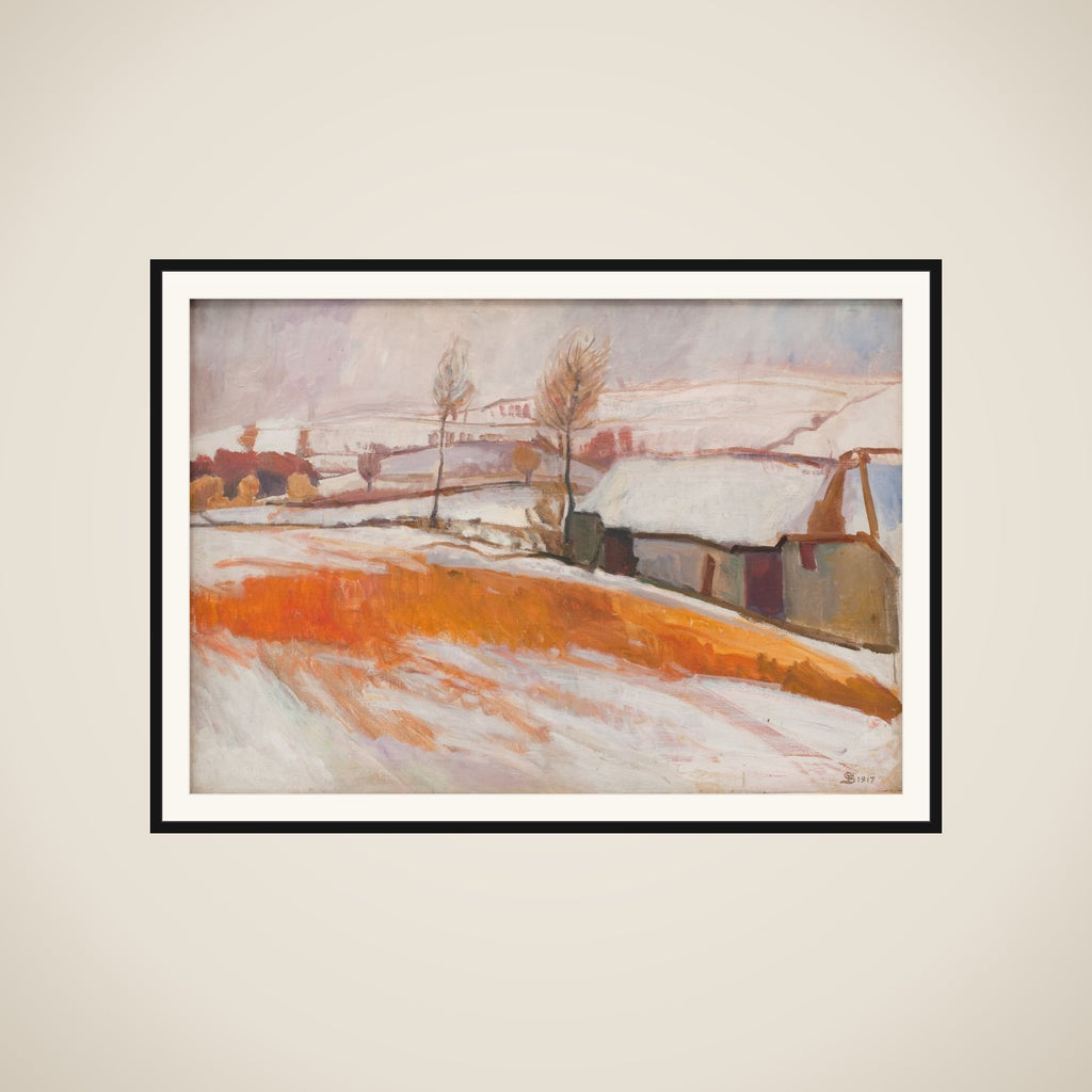 Over Kærby Bakke. Vinter framed