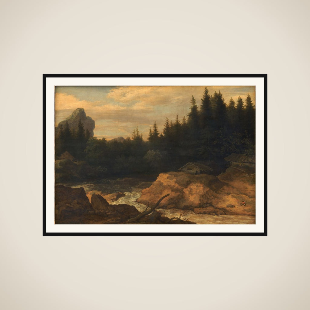 Elven i granskoven framed