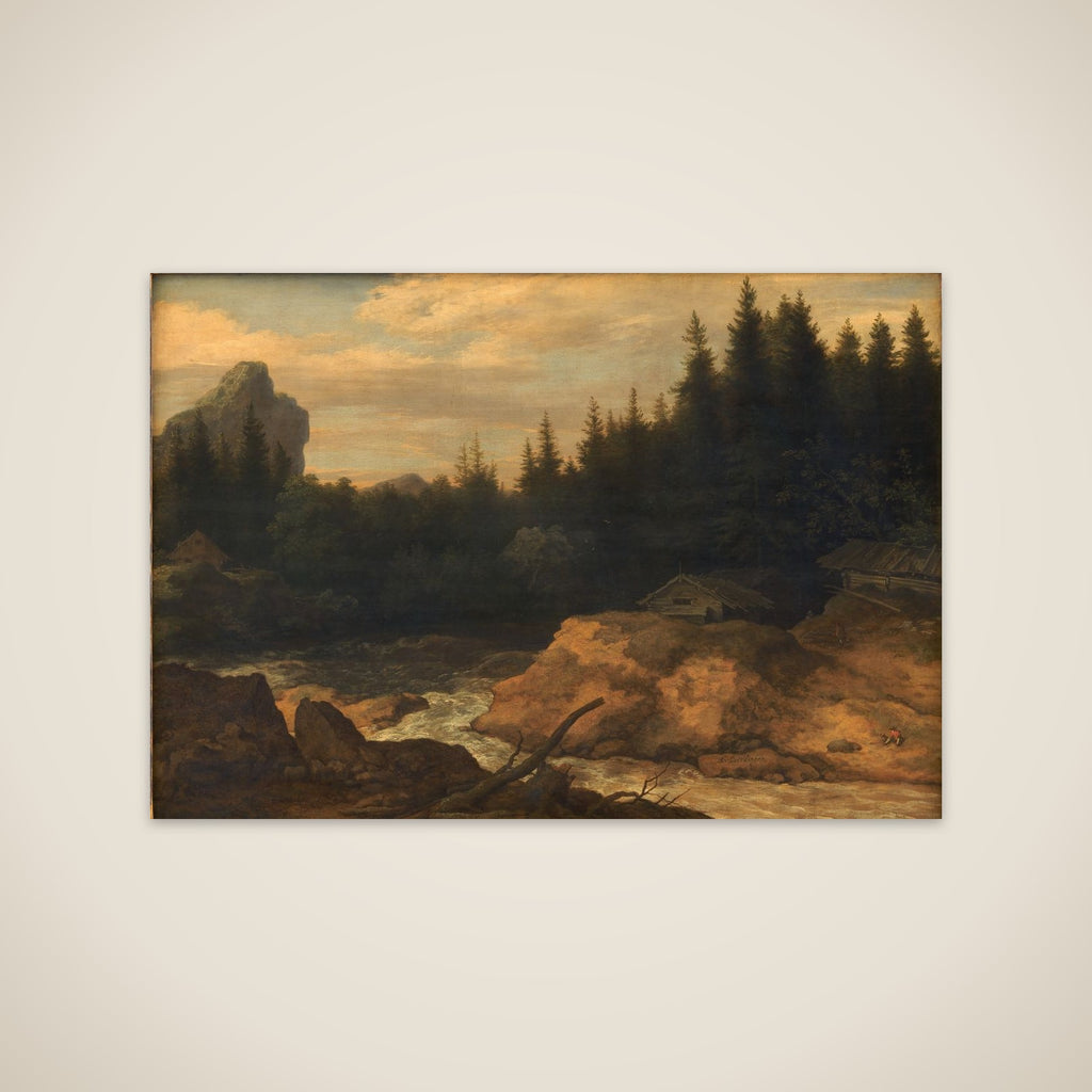 Elven i granskoven unframed print