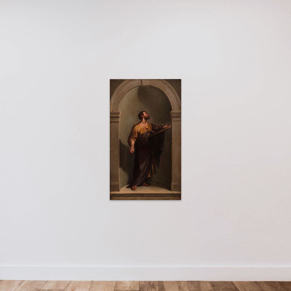 Evangelisten Matthæus unframed — shown to scale