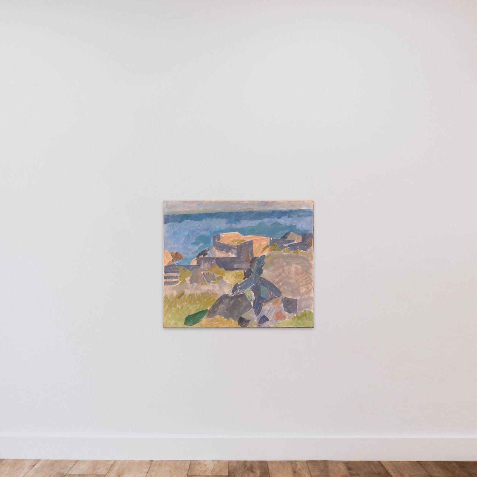 Motiv fra Christiansø unframed — shown to scale