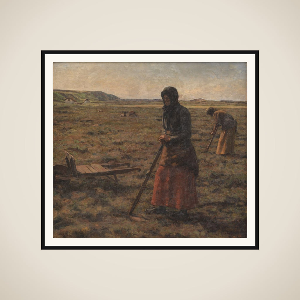 Kvinder hakker lyng framed