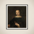 Kvinde med nellike framed