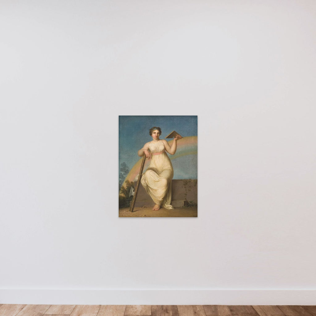 Jurisprudensen. Allegorisk figur unframed — shown to scale