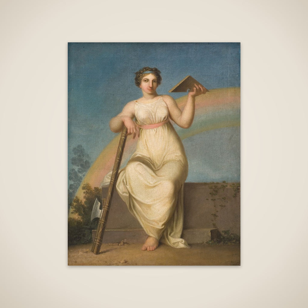 Jurisprudensen. Allegorisk figur unframed print