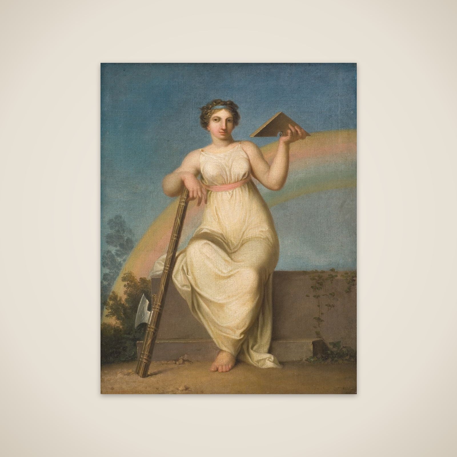 Jurisprudensen. Allegorisk figur unframed print