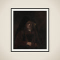 En gammel kone framed