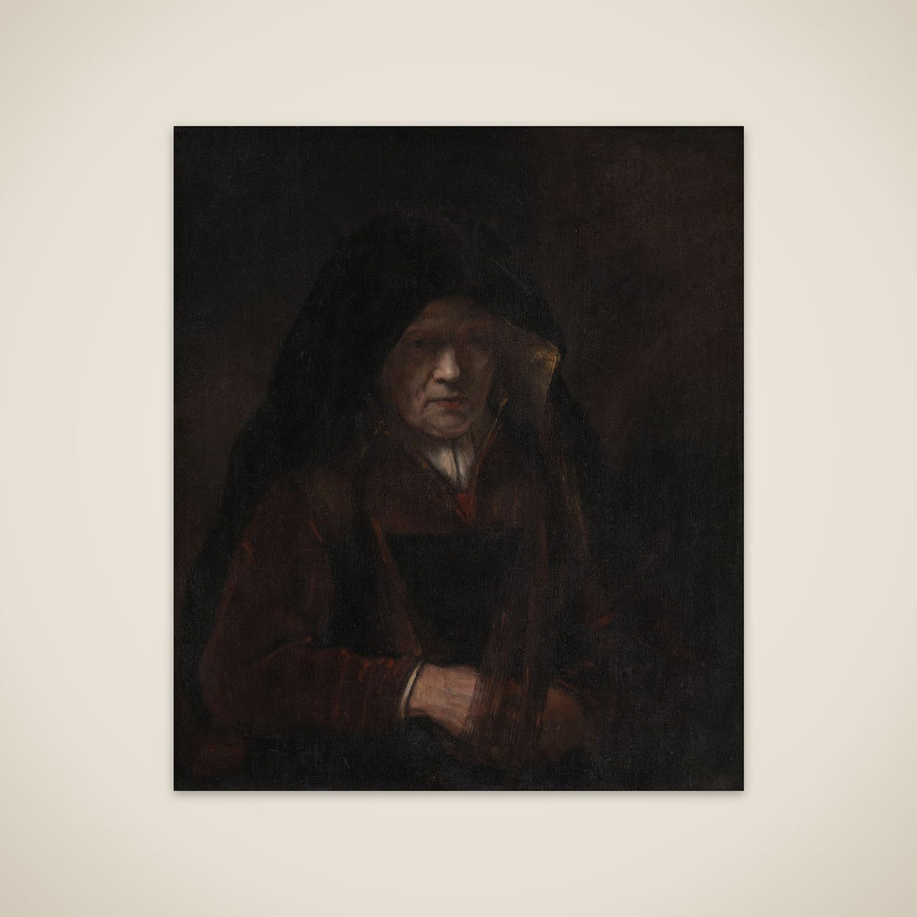 En gammel kone unframed print