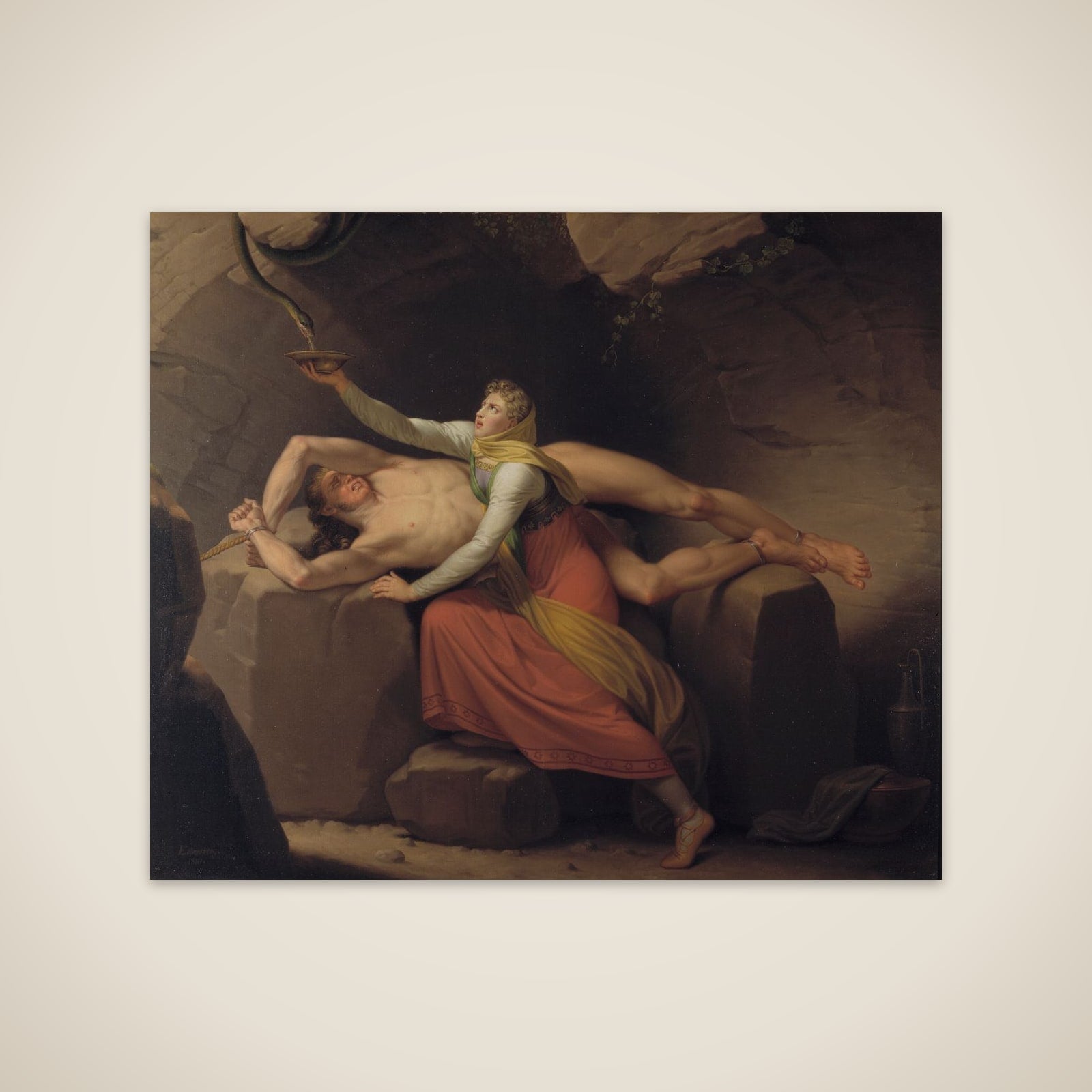 Loke og Sigyn unframed print