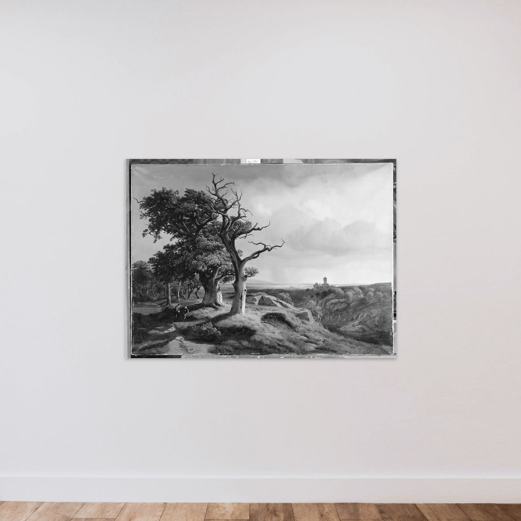 Egn i Oberlausitz med udsigt til Bøhmen unframed — shown to scale