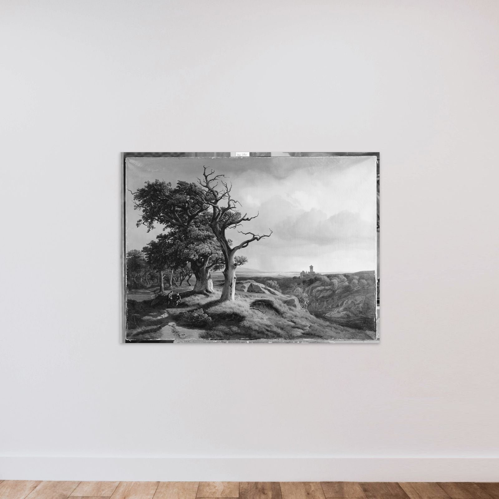 Egn i Oberlausitz med udsigt til Bøhmen unframed — shown to scale