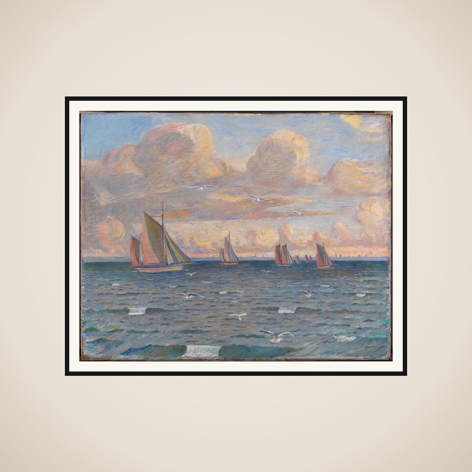 Skibe i Sundet framed