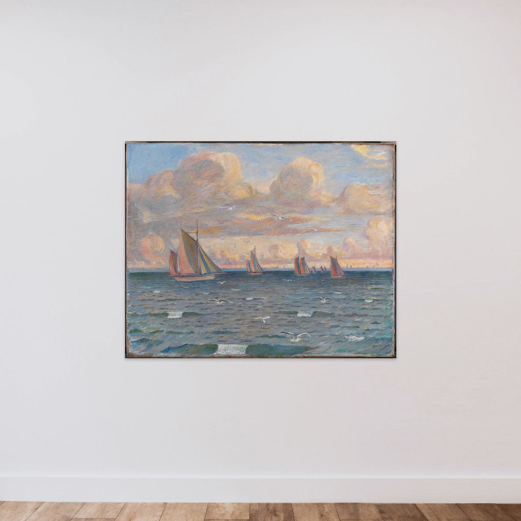 Skibe i Sundet unframed — shown to scale