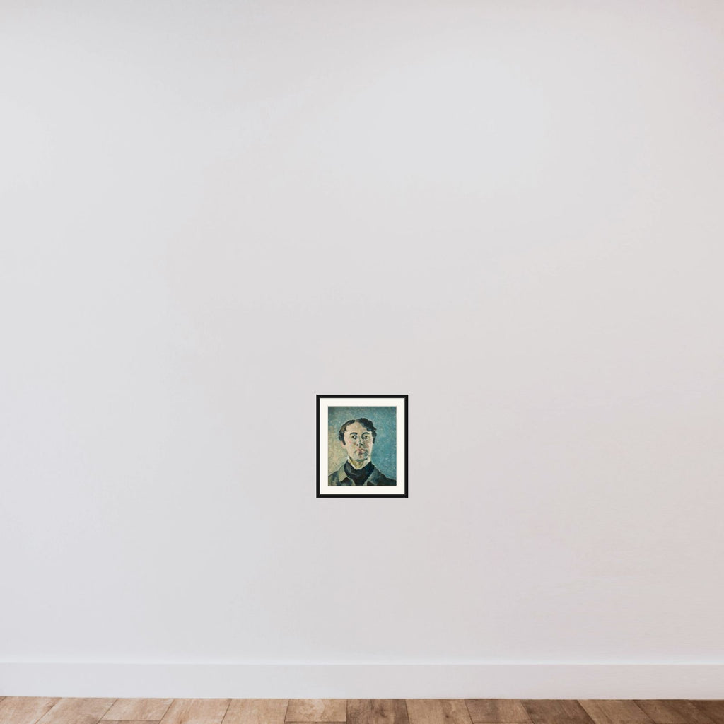 Selvportræt framed — shown to scale