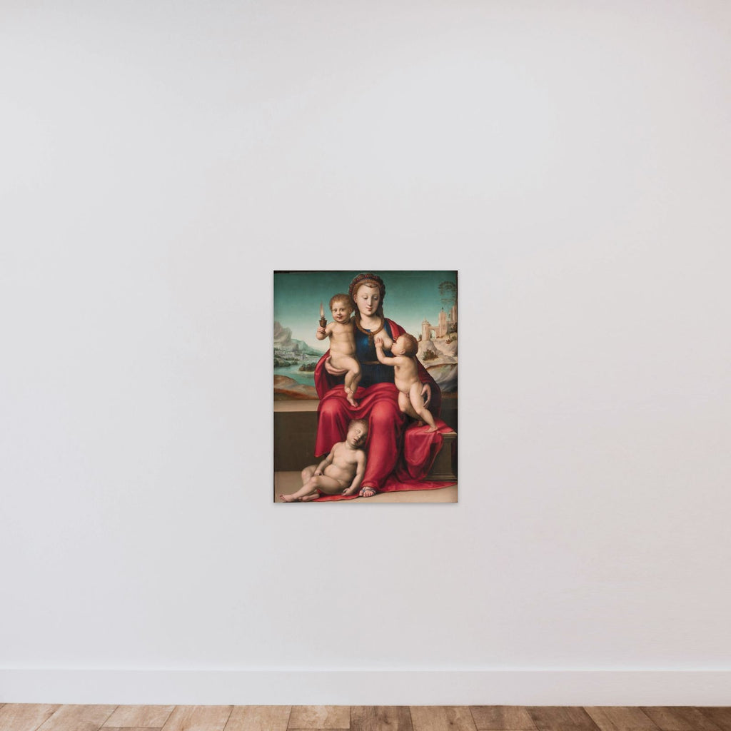 Caritas unframed — shown to scale