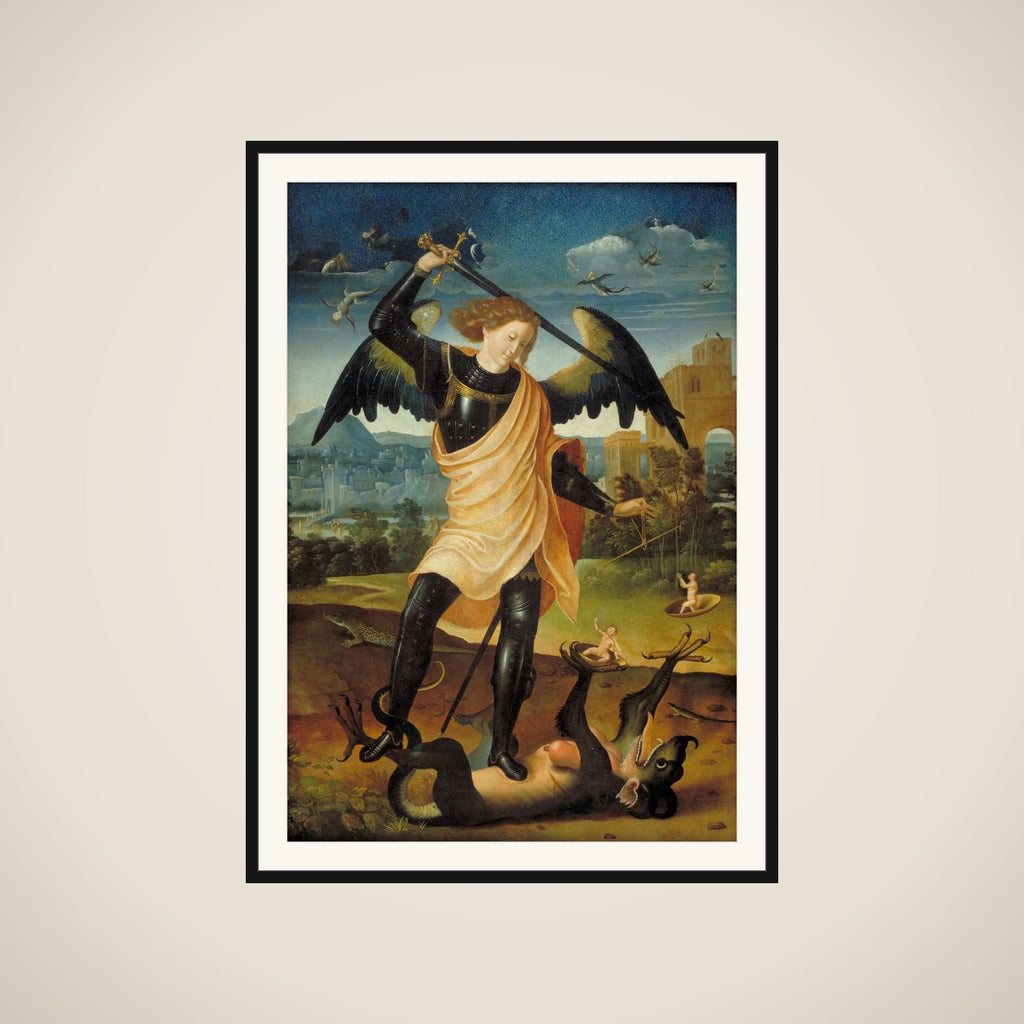 Skt. Michael med dragen framed