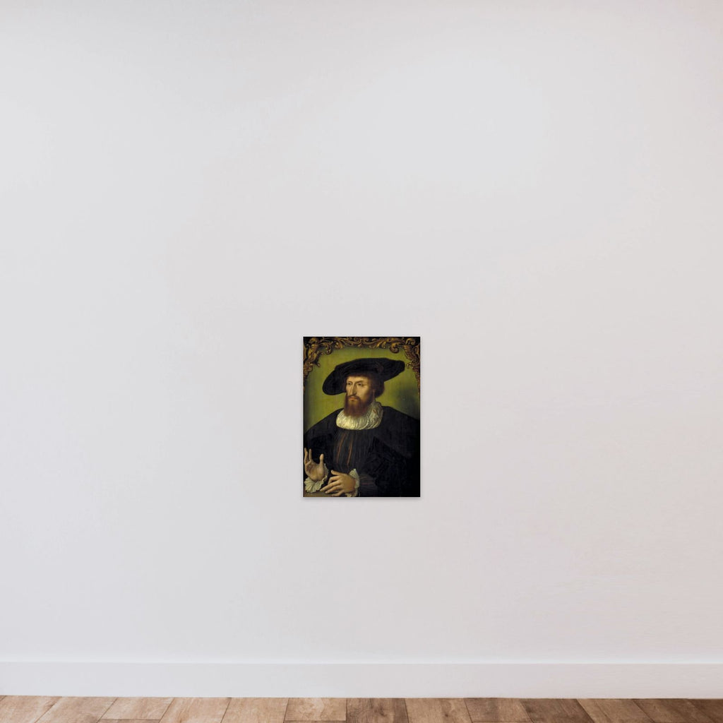 Portræt af kong Christian II (1481-1559) unframed — shown to scale