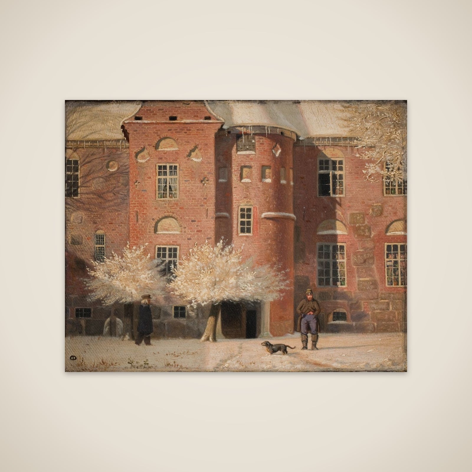 Krabbesholm. Vinter unframed print