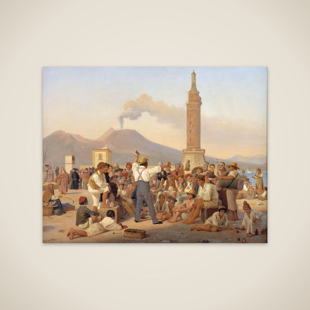 Scene på Molo'en ved Napoli unframed print