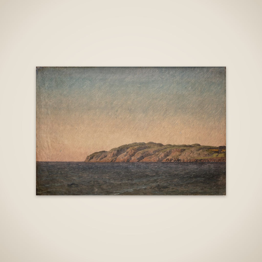 Parti af Kullen fra søen udfor Mølleleje unframed print