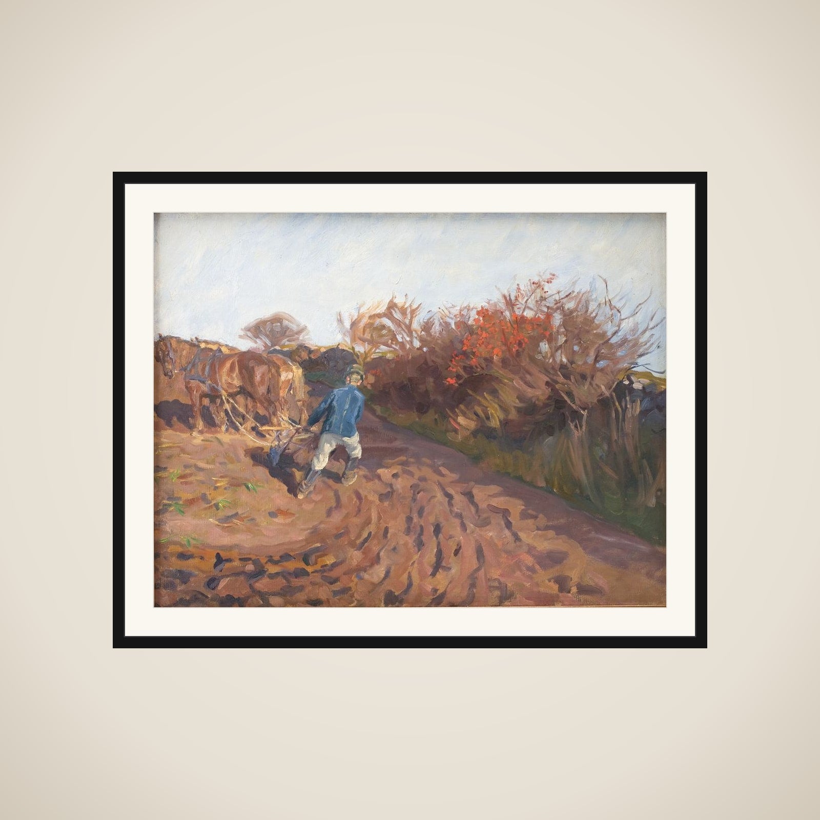 Pløjemanden vender framed