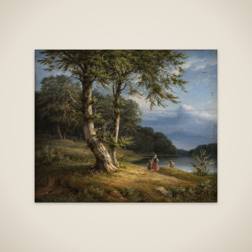 Skovlandskab ved Bagsværd Sø unframed print